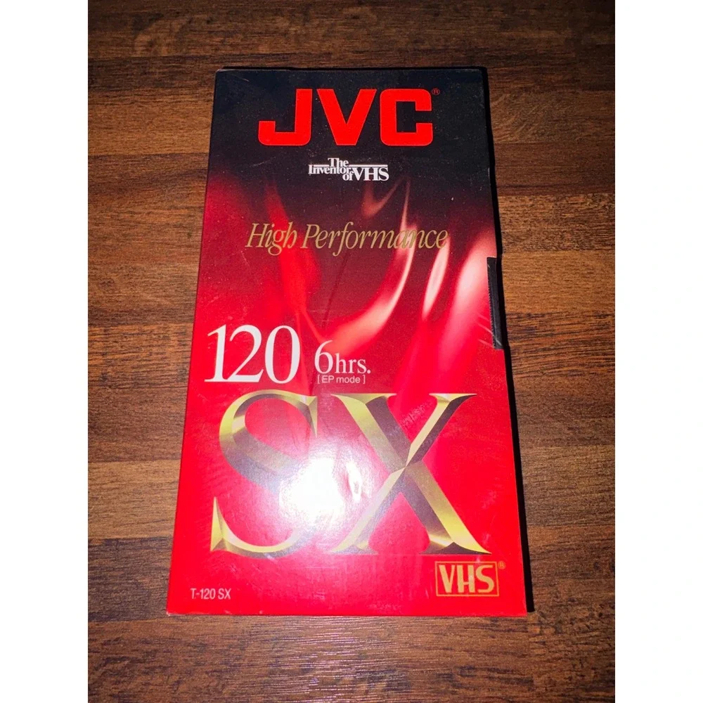 JVC SX120 VHS T120SX 6 Hour Blank Video Cassette Tape High Performance‎